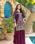 CHIFFON- Stitched 3 Piece Suit (HE-00010-S)