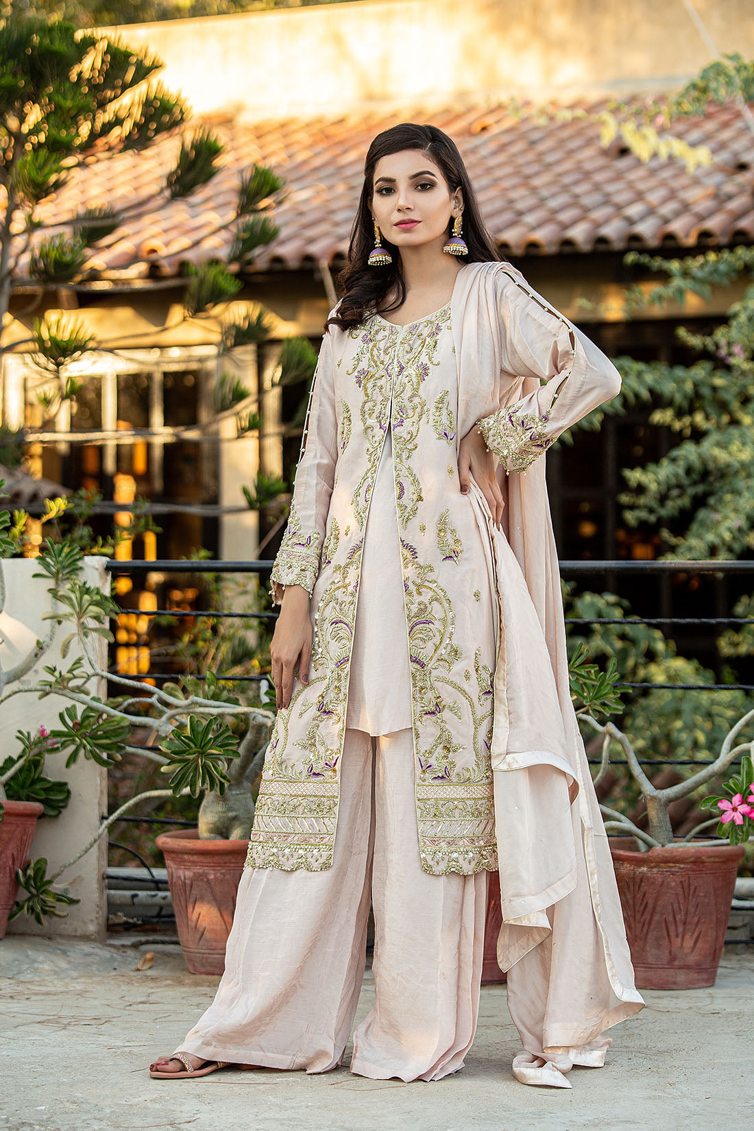 SKIN-RAWSILK-3 PIECE SUIT (HE-00032-S)